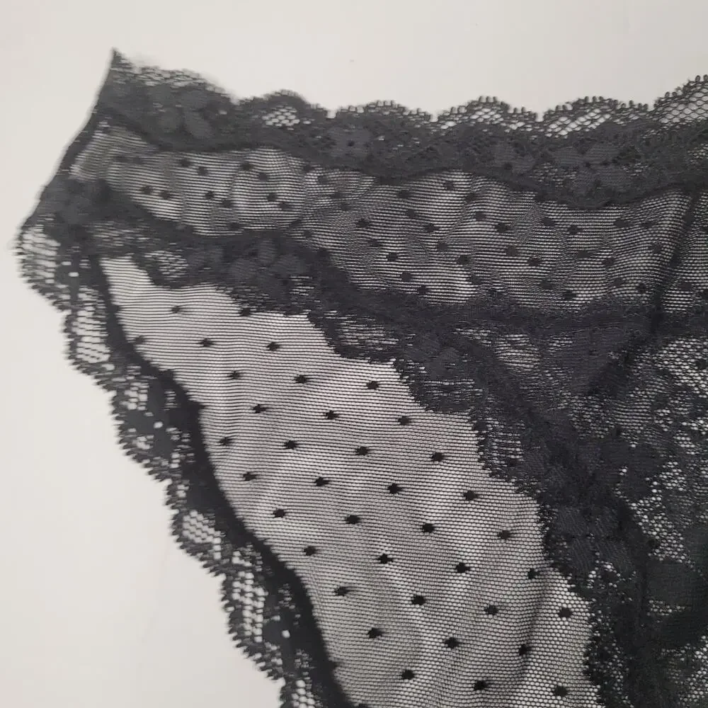 Victoria's Secret Black Lace Panties - Size XL